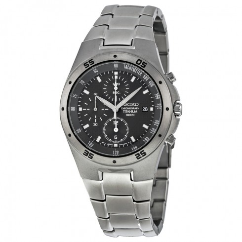 Seiko Titanium Chronograph Men's Watch SND419 watches