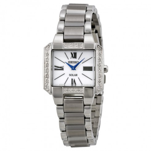 Seiko Tressia White Dial Stainless Steel Ladies Watch SUP237 watches
