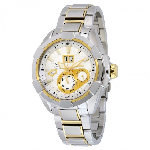 Seiko Velatura Silver White Dial Stainless Steel Men's Watch SNP100 watches