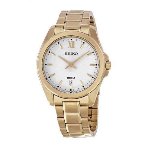 Seiko White Dial Gold-plated Men's Watch SGEG64 watches