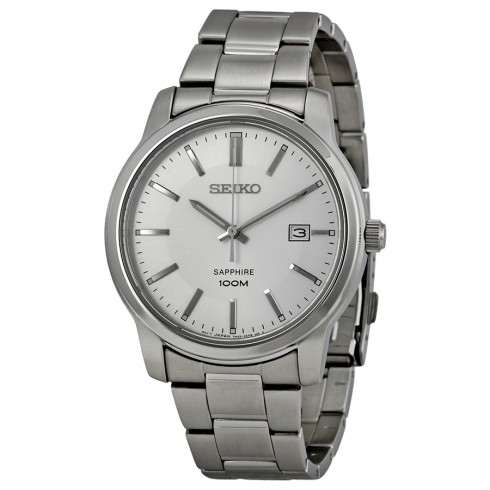 Seiko White Dial Stainless Steel Men's Watch SGEH01P1 watches