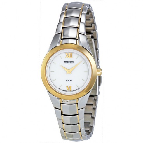 Seiko White Dial two-tone Ladies Watch SUP108 watches