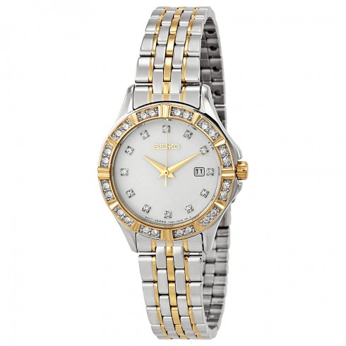 Seiko White Dial Two-tone Ladies Watch SXDF16 watches