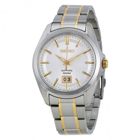 Seiko White Dial Two-tone Men's Watch SUR011 watches