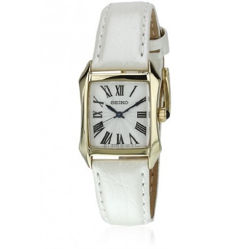 Seiko White Dial White Leather Ladies Watch SXGP24P1 watches
