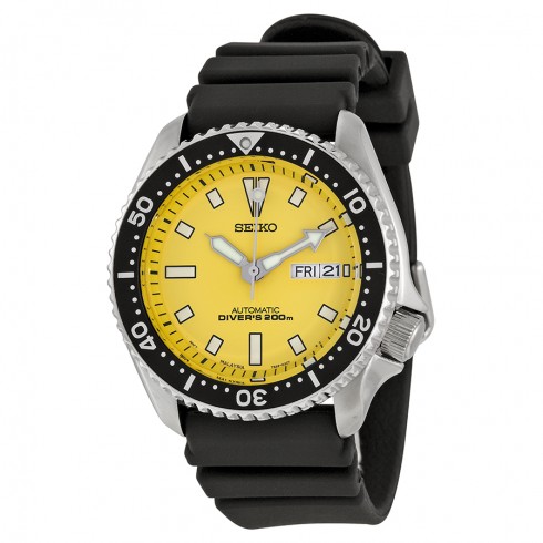 Seiko Yellow Dial Divers Men's Watch SKXA35 watches