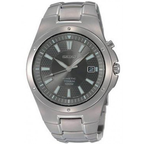 Seiko Silver Tone Dial Titanium Men's Watch SKA397 watches