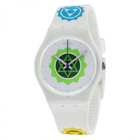 Swatch Breathe White Dial White Plastic Unisex Watch GW172 watches