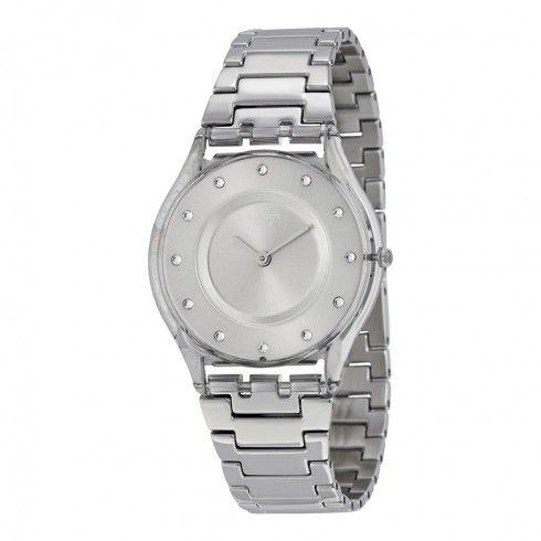 Swatch Drawer Silver Dial Stainless Steel Ladies Watch SFK393G watches