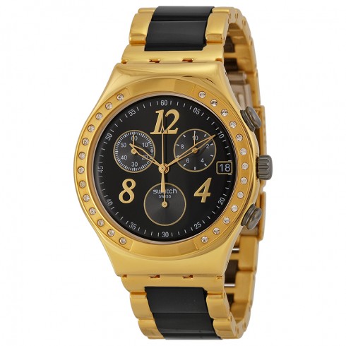 Swatch Dreamnight Yellow Chronograph Ladies Watch YCG405G watches
