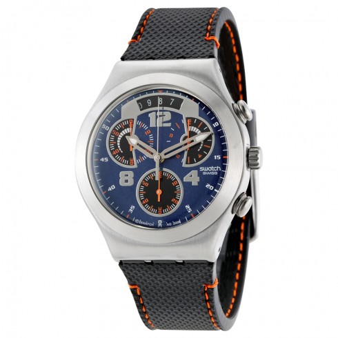 Swatch Fine Steel Rubber Men's Watch YCS514 watches