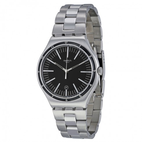 Swatch Irony Black Dial Stainless Steel Men's Watch YWS411G watches