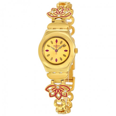 Swatch Irony Gold Dial Gold-tone Ladies Watch YSG140G watches