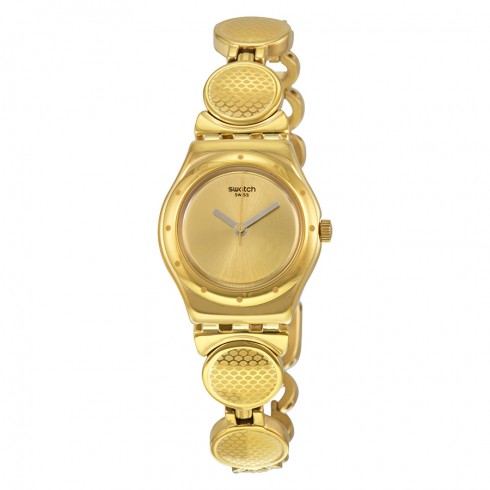 Swatch Irony Gold Dial Gold-plated Ladies Watch YSG141G watches