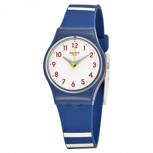 Swatch Matelot White Dial Blue Silicone Ladies Watch LN149 watches
