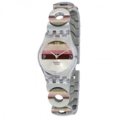 Swatch Metallic Dune Multicolor Stainless Steel w/ Resin Ladies Watch LK258G watches