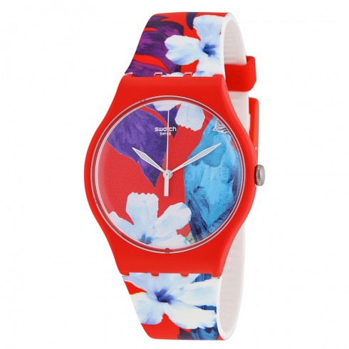 Swatch Mister Parrot Multi Color Dial Multi-Color Rubber Uinsex Watch SUOR105 watches