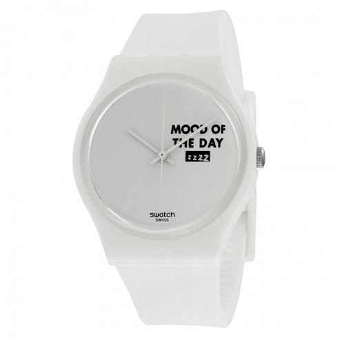 Swatch Mood Board White Dial White Silicone Ladies Watch GW706 watches