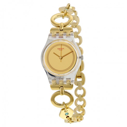 Swatch Originals Elefinja Gold Dial Yellow Gold-plated Ladies Watch LK346G watches