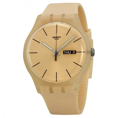 Swatch Originals Rose Rebel Pink Dial Silicone Ladies Watch SUOT700 watches