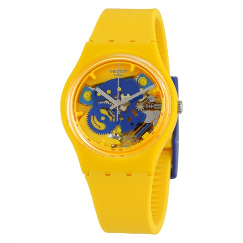 Swatch Poussin Skeleton Dial Ladies Watch GJ136 watches