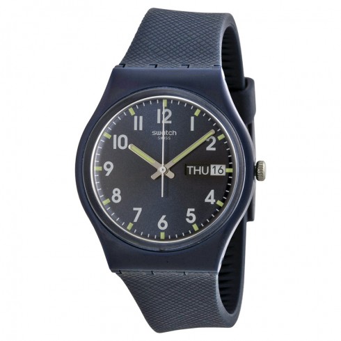 Swatch Sir Blue Blue Dial Blue Silicone Unusex Watch GN718 watches