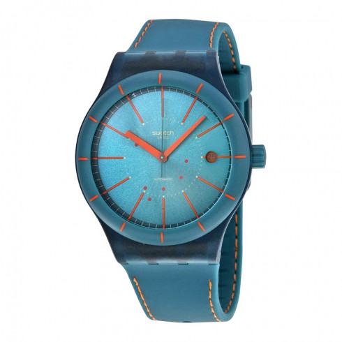 Swatch Sistem Green Automatic Green Dial Green Silicone Unisex Watch SUTG400 watches