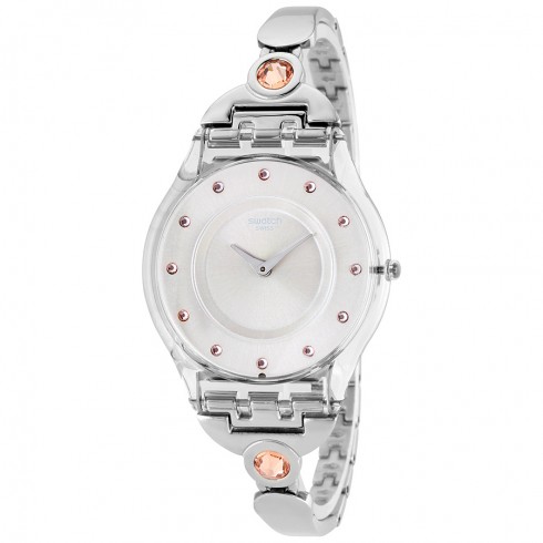 Swatch Skin Classic Salmon Pearlsl Stainless Steel Ladies Watch SFK376G watches