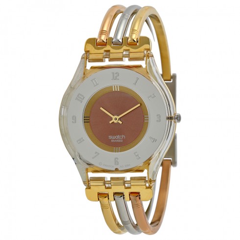 Swatch Skin Classic Tri-colored Stainless Steel Ladies Watch SFK240A watches