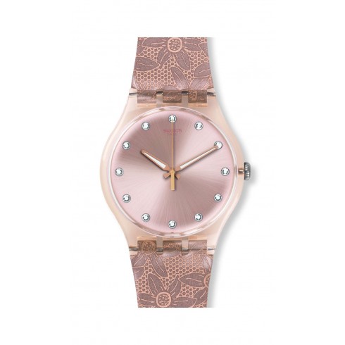 Swatch Stellassa Pink Dial Ladies Casual Watch SUOT100 watches