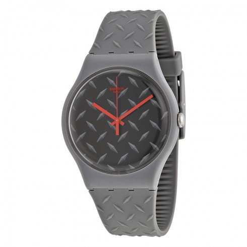 Swatch TEXT-URE Matte Black Dial Quartz Men's Watch SUOM102 watches