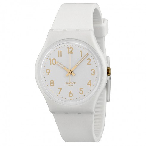 Swatch White Bishop White Dial Unisex Watch GW164 watches