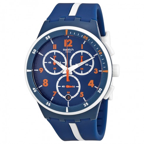 Swatch Whitespeed Blue Dial Chronograph Unisex Watch SUSN403 watches