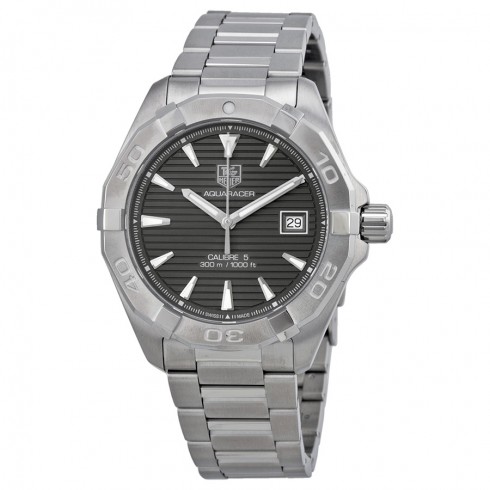 Tag Heuer Aquaracer Automatic Anthracite Guilloche Stainless Steel Men's Watch WAY2113BA0910 watches
