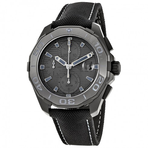 Tag Heuer Aquaracer Automatic Black Dial Black Fabric Men's Watch CAY218B.FC6370 watches