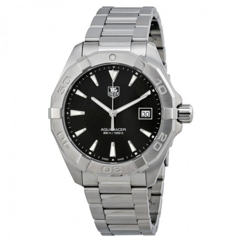 Tag Heuer Aquaracer Black Dial Stainless Steel Men's Watch WAY1110.BA0910 watches