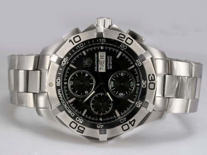 TAG Heuer Aquaracer CAF2010.BA0815 Black Dial Stainless Steel Case Watch watches