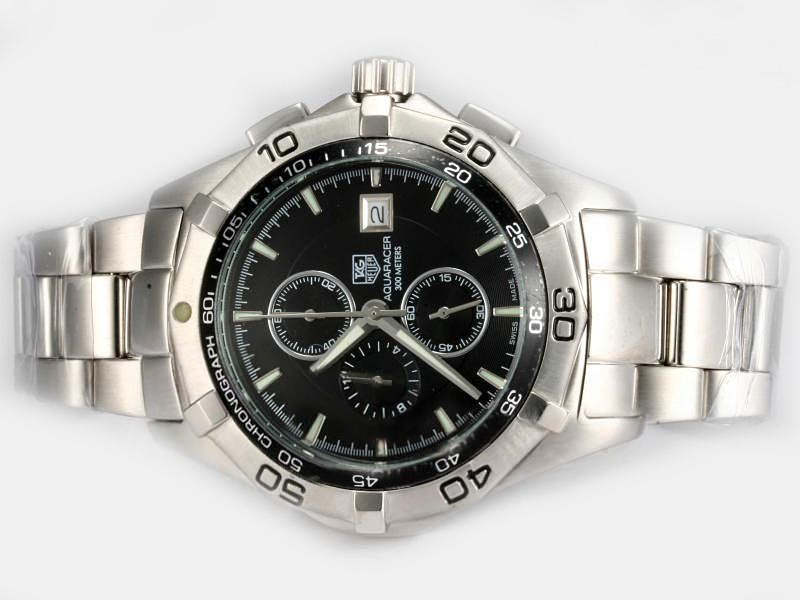TAG Heuer Aquaracer CAF2010.BA0815 Mens 41mm Silver Stainless Steel Strap Watch watches