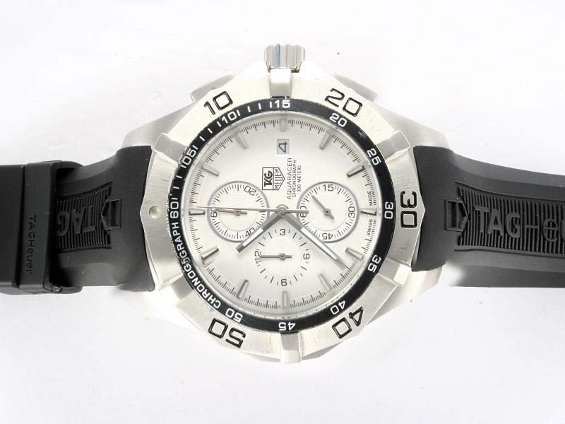 TAG Heuer Aquaracer CAF2010.FT8011 Automatic Chronograph 40mm White Dial Watch watches