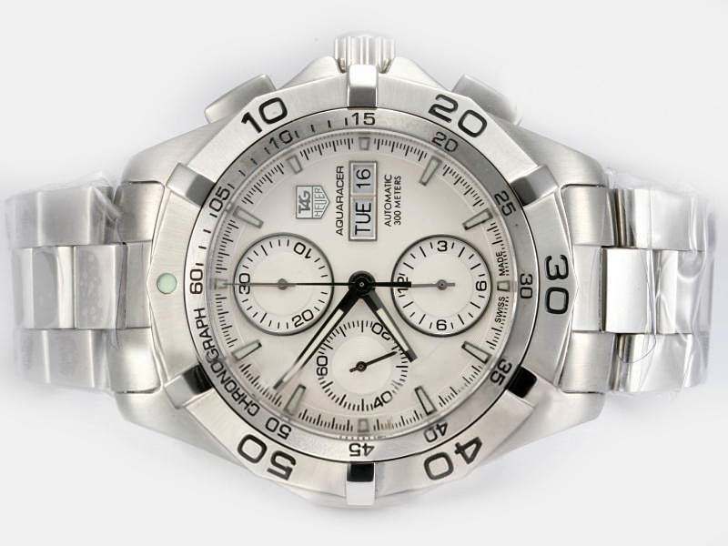 TAG Heuer Aquaracer CAF2011.BA0815 White Dial Automatic Watch watches