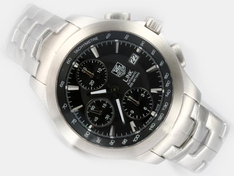 TAG Heuer Aquaracer CAF2110.BA0809 Round Automatic Black Dial Watch watches
