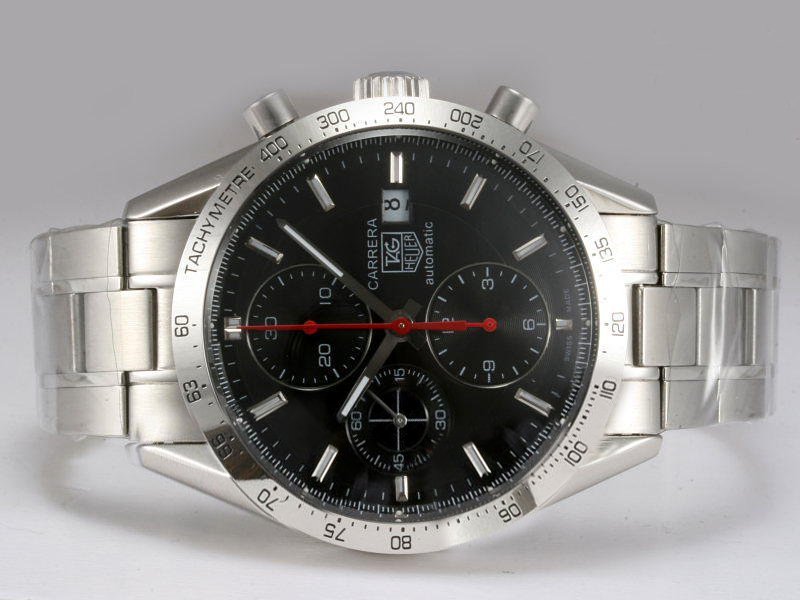 Replica TAG Heuer Aquaracer CAF2110.BA0809 Silver Stainless Steel Strap 41mm Black Dial Watch Watch