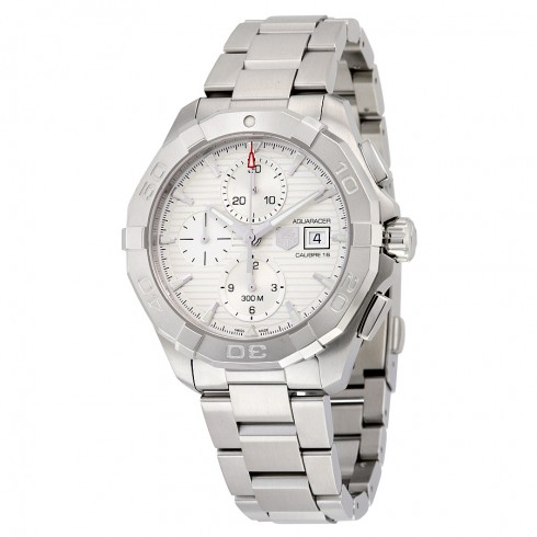 Tag Heuer Aquaracer Chronograph Automatic Silver Dial Stainless Steel Men's Watch CAY2111.BA0927 watches