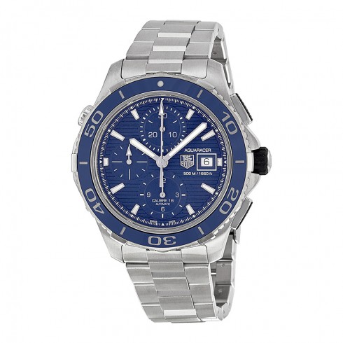Replica Tag Heuer Aquaracer Chronograph Blue Dial Stainless Steel Men's Watch CAK2112BA0833 Watch