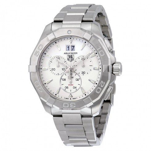 Tag Heuer Aquaracer Chronograph Silver Dial Stainless Steel Men's Watch CAY1111.BA0927 watches