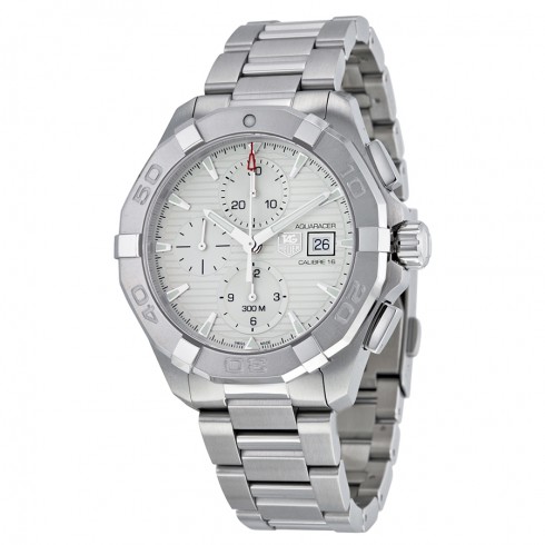 Tag Heuer Aquaracer Chronograph Silver Dial Stainless Steel Men's Watch CAY2111.BA0925 watches