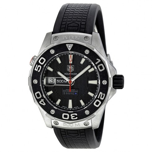 Tag heuer Aquaracer Defender Black Rubber Men's Watch WAJ2119.FT6015 watches