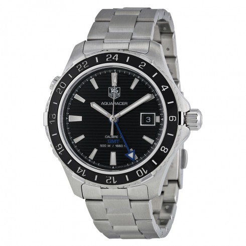 Tag Heuer Aquaracer GMT Automatic Black Dial Steel Men's Watch WAK211A.BA0830 watches