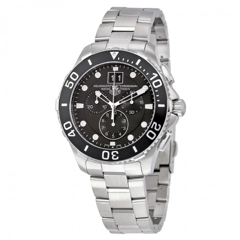 Tag Heuer Aquaracer Grande Date Black Dial Chronograph Men's Watch CAN1010.BA0821 watches