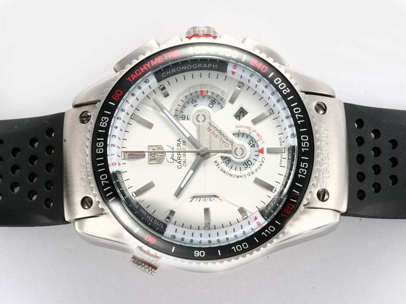 TAG Heuer Carrera 36 RS2 Round Black Rubber Strap Mens Watch watches